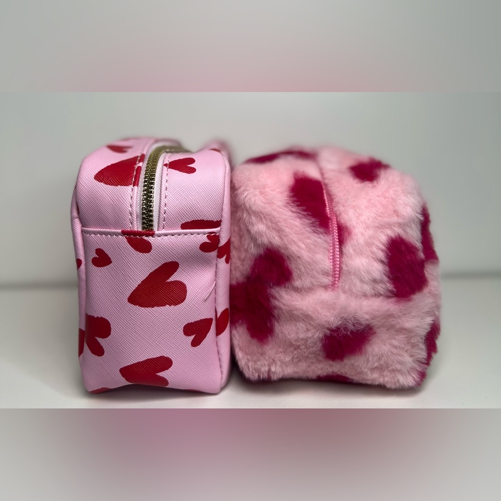 Heart Pattern Makeup Bag Lot